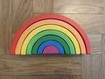 Tęcza Playtive Montessori drewniana klocki jak Grimms grims z drewna