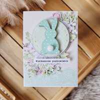 Kartka ręcznie robiona scrapbooking wielkanocna wiosenna handmade