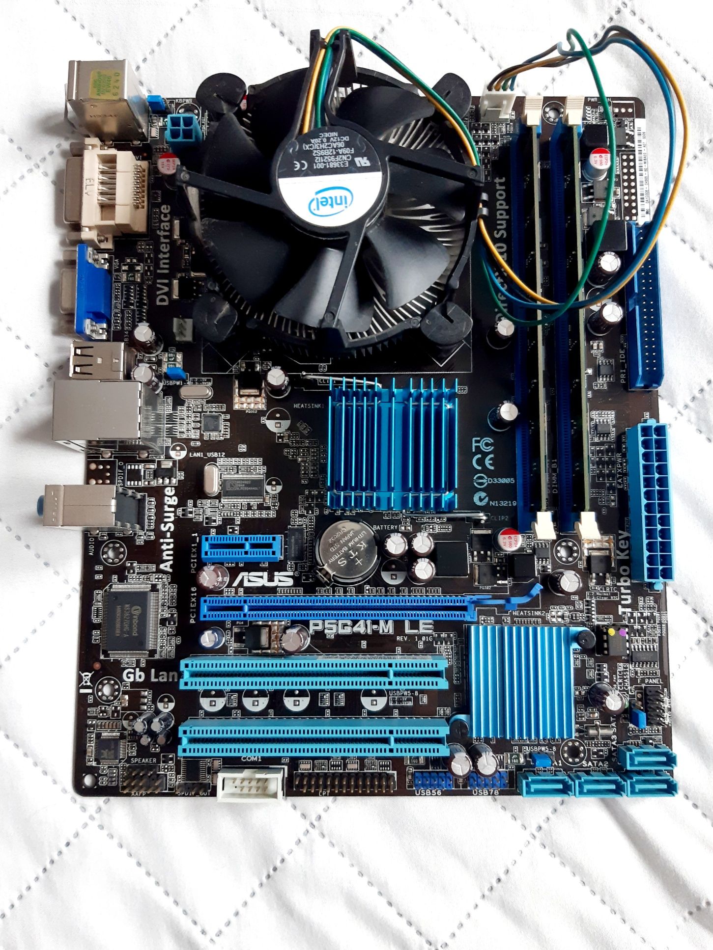 Płyta główna ASUS P5G41-M LE + Intel Pentium E5400 + 4 GB RAM DDR2