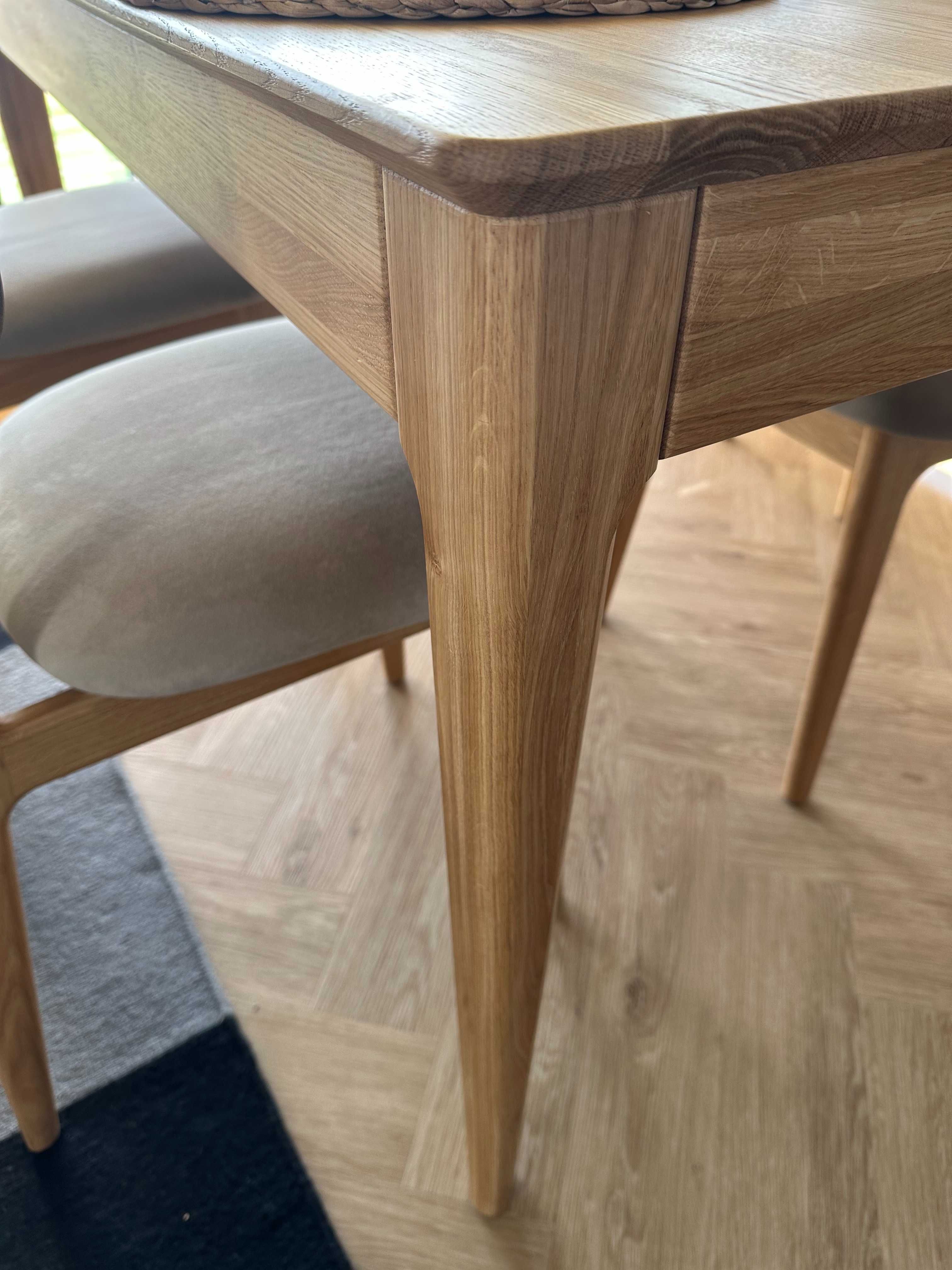 Stół drewniany - rozkładany stół dębowy- dostępny od ręki