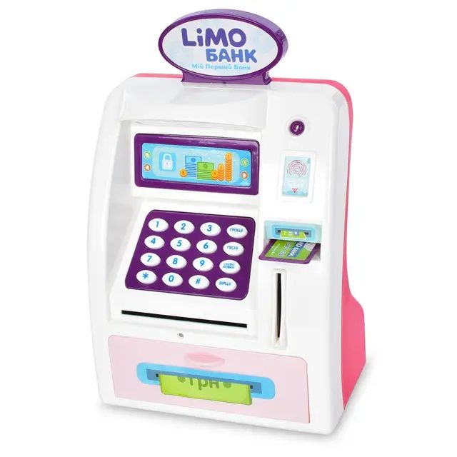 Електронний банкомат магазин Limo Toy M 4550-1 UA,скарбничка,сейф