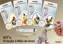 KIT's Criação à Mão de Aves - Seringa 10ml + 2 Ponteiras