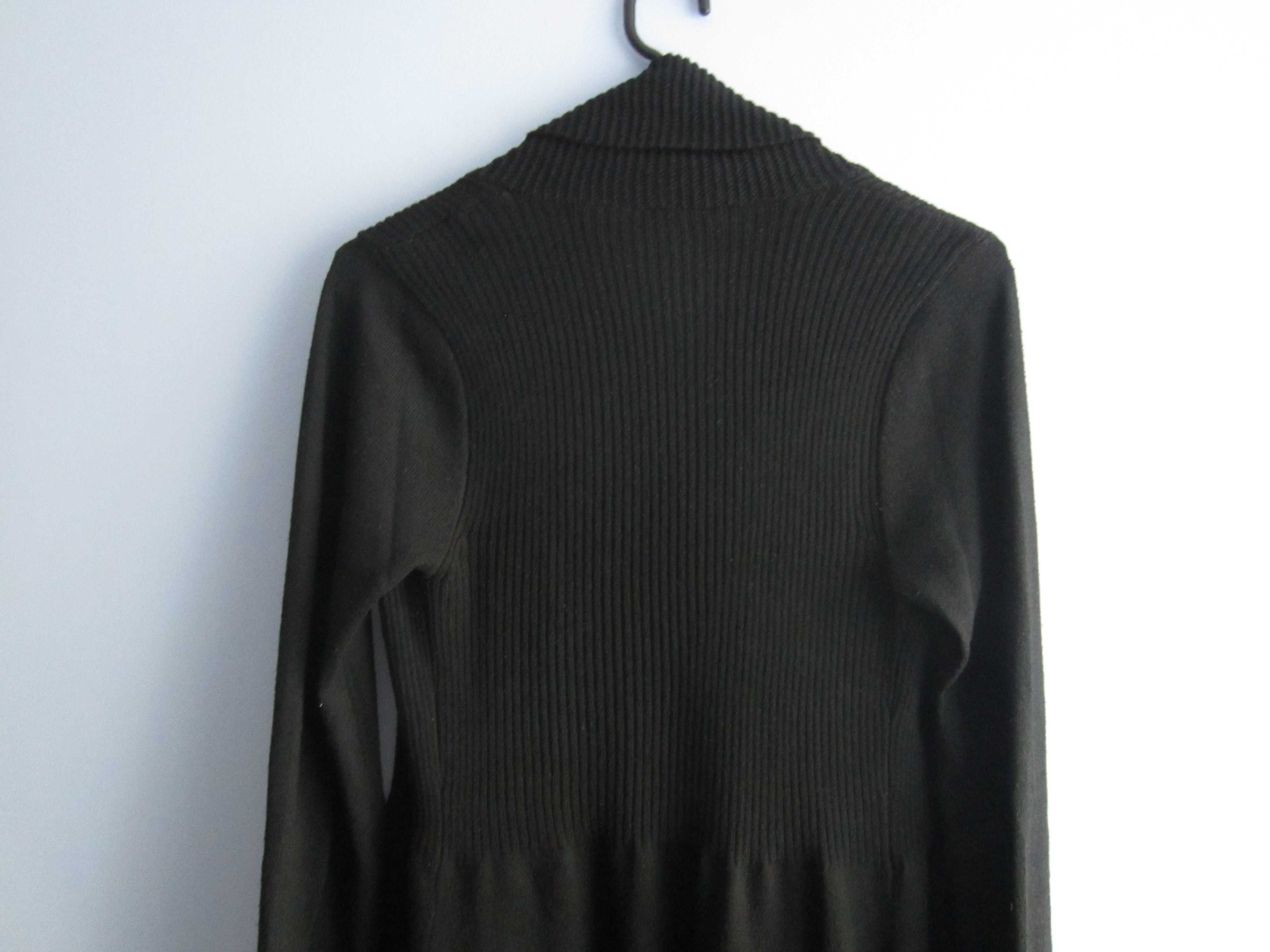 Czarny stylowy kardigan, sweter, rozm. S, Orsay
