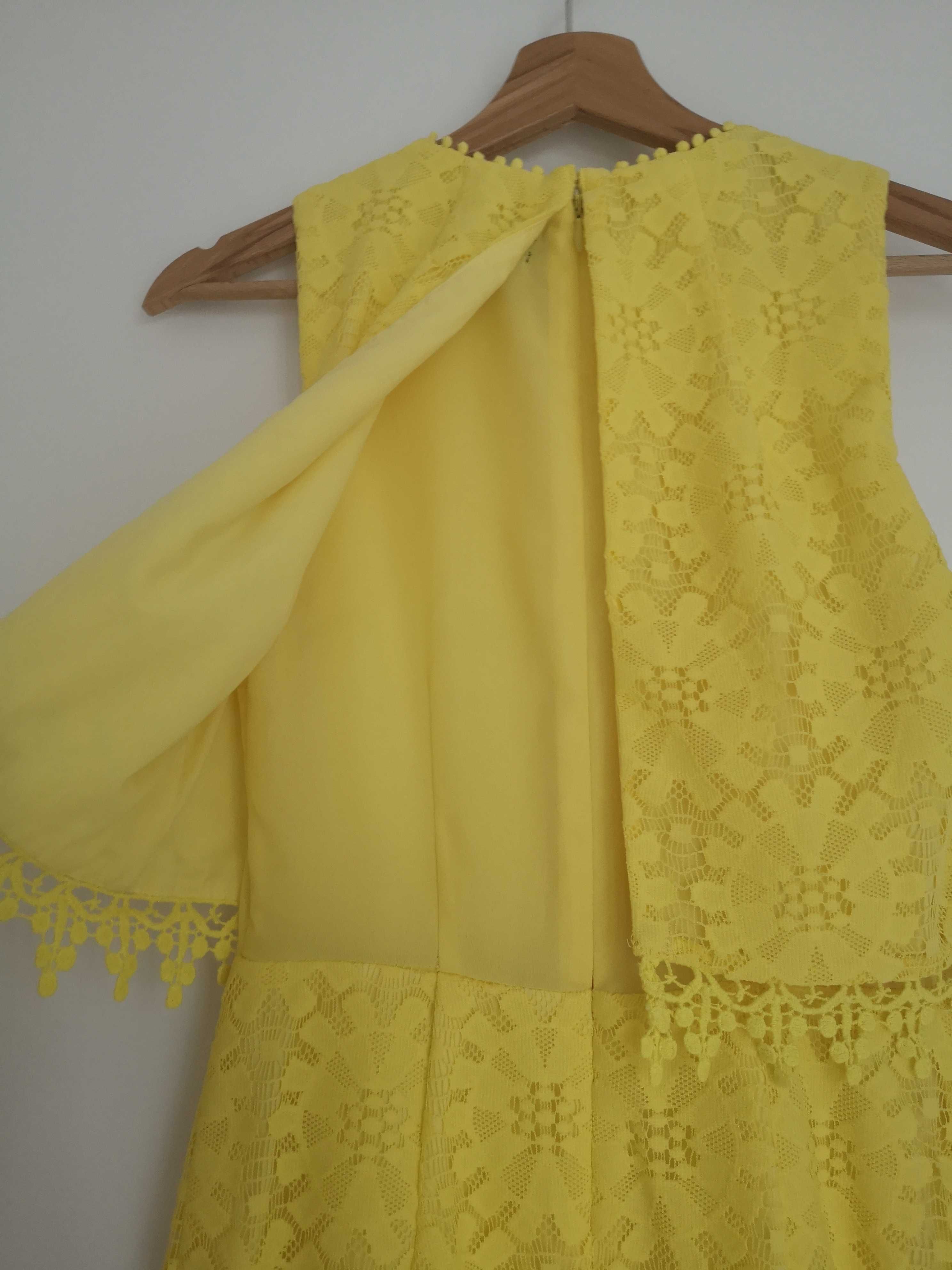 Sukienka żółta wesele TopShop XS