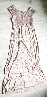 MAMA Sukienka ciążowa z górą z  koronki H&M, rozm. XS 34