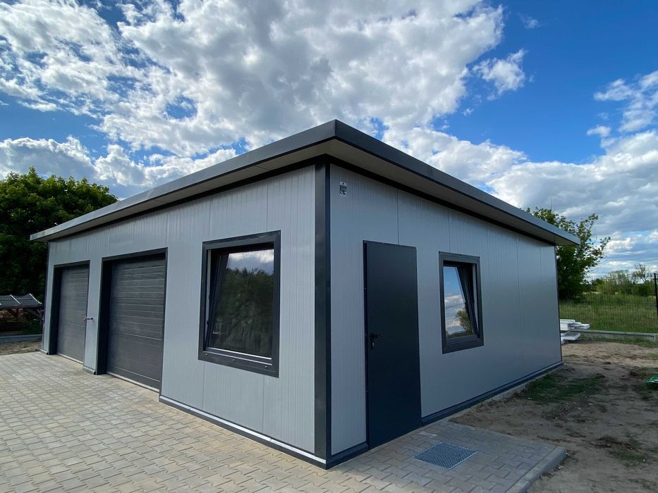 PRODUCENT! Garaż ocieplany z płyty warstwowej kontener pawilon blaszak