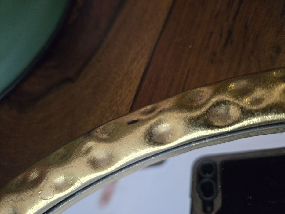 Sklum lustro ścienne w złotej żłobionej ramie