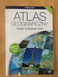 Atlas geograficzny. Polska, kontynenty, świat