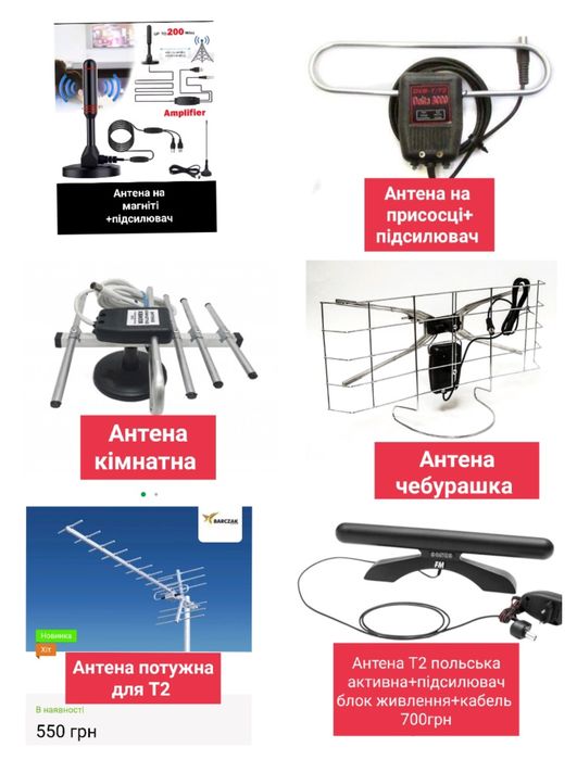 Антена Т2 зовнішня Кімнатна антена Встановлення Т2 антен Супутникових