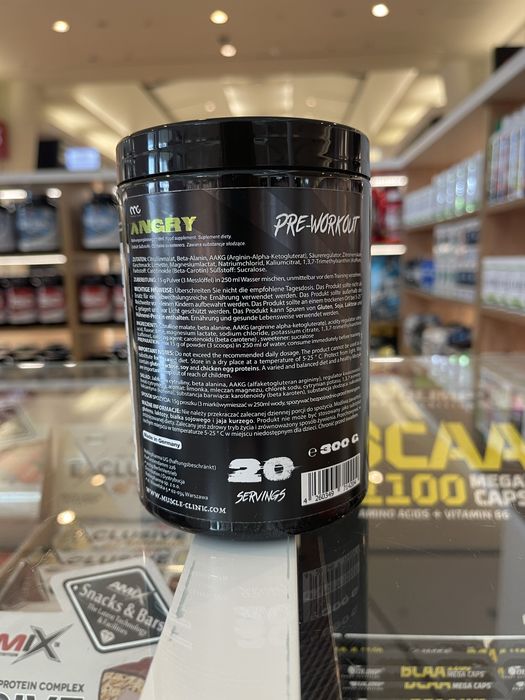 Przedtreningówka Muscle Clinic Angry 300G limonka preworkout RADOM