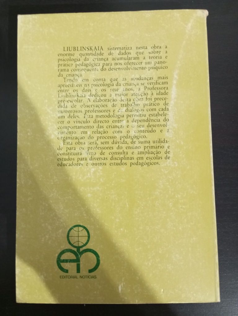Desenvolvimento psíquico da criança - A. A. Liublinskaia