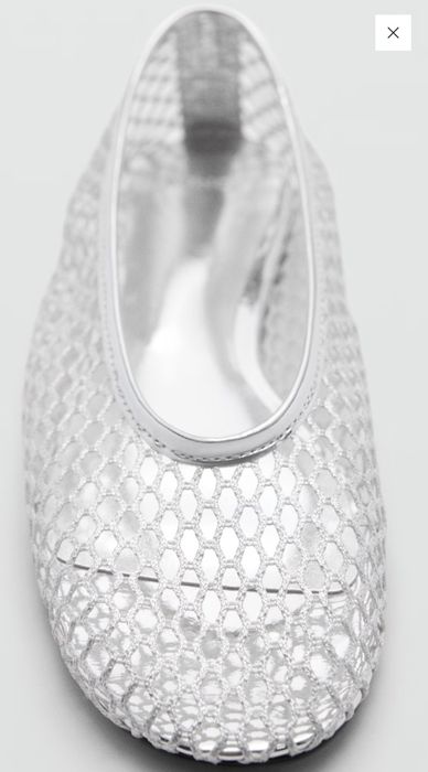 Взуття mango 42. Срібна сіточка