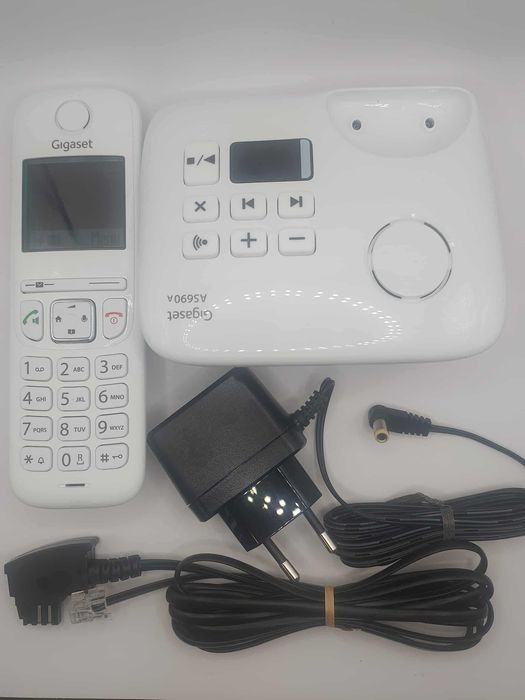 Gigaset AS690A (biały) – telefon bezprzewodowy DECT z sekretarką