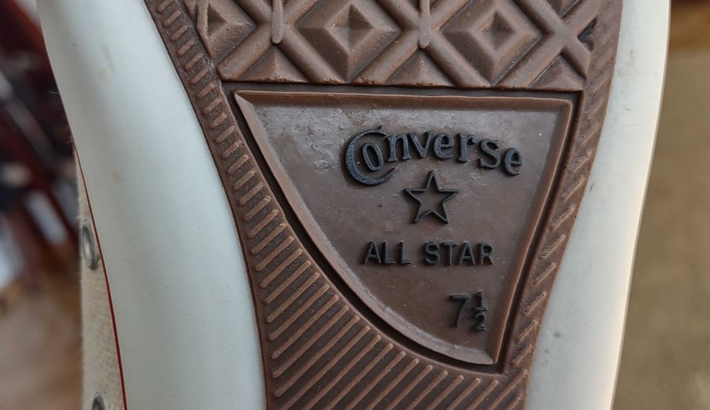 trampki białe CONVERSE - rozmiar 7 1/2 (38) - używane