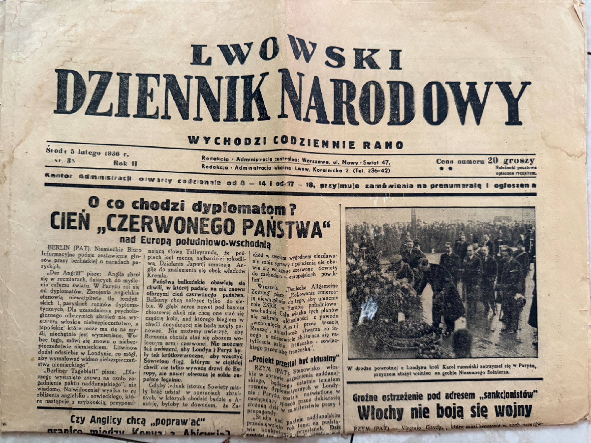 Stare gazety lata 30-te