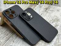 Ультратонкий чехол. Пластик под Carbon на iPhone 14 Pro Max/ 14 Pro