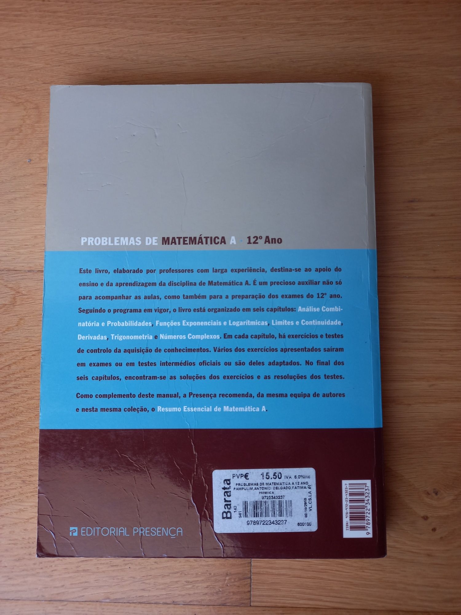 Problemas de Matemática A Editorial Presença 12° ano