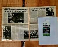 Bilhete (Entrada) Metallica The Cult Suicidal Tendencies 1993 Alvalade