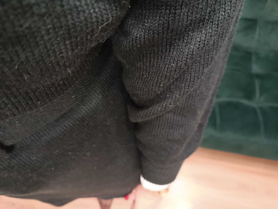 Sukienka dzianinowa sweterkowa półgolf pasek