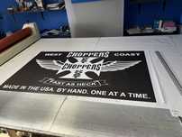 Baner plandeka West Coast Choppers 200x100cm zaoczkowany