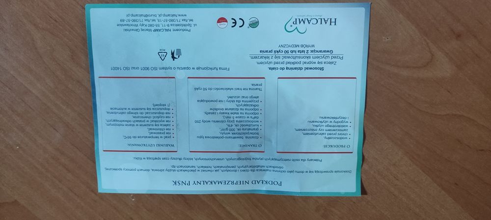 Nowy, Podkład nieprzemakalny PNSK 110x140