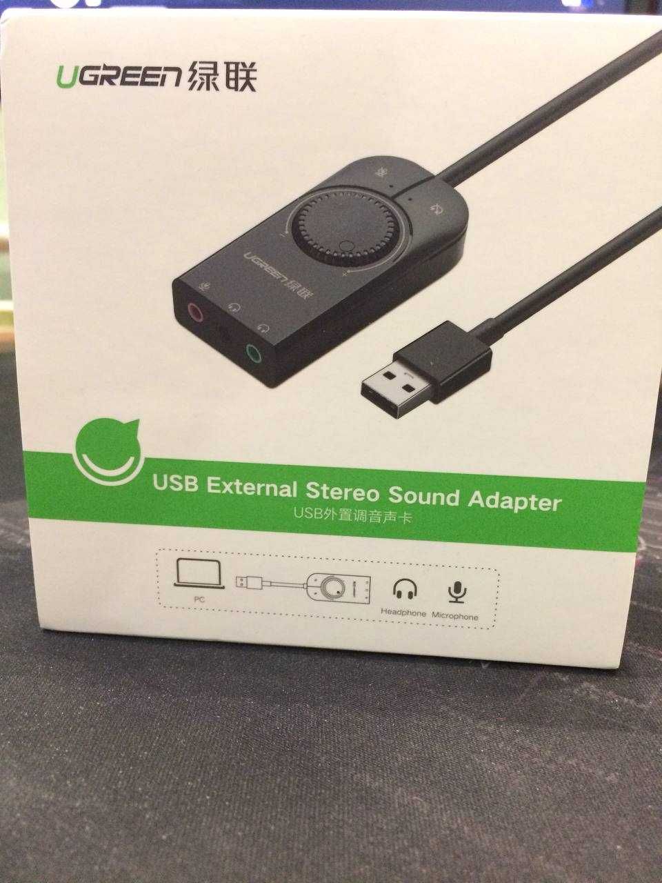 Звукова карта UGREEN Sound Card USB Audio Interface External 3.5mm