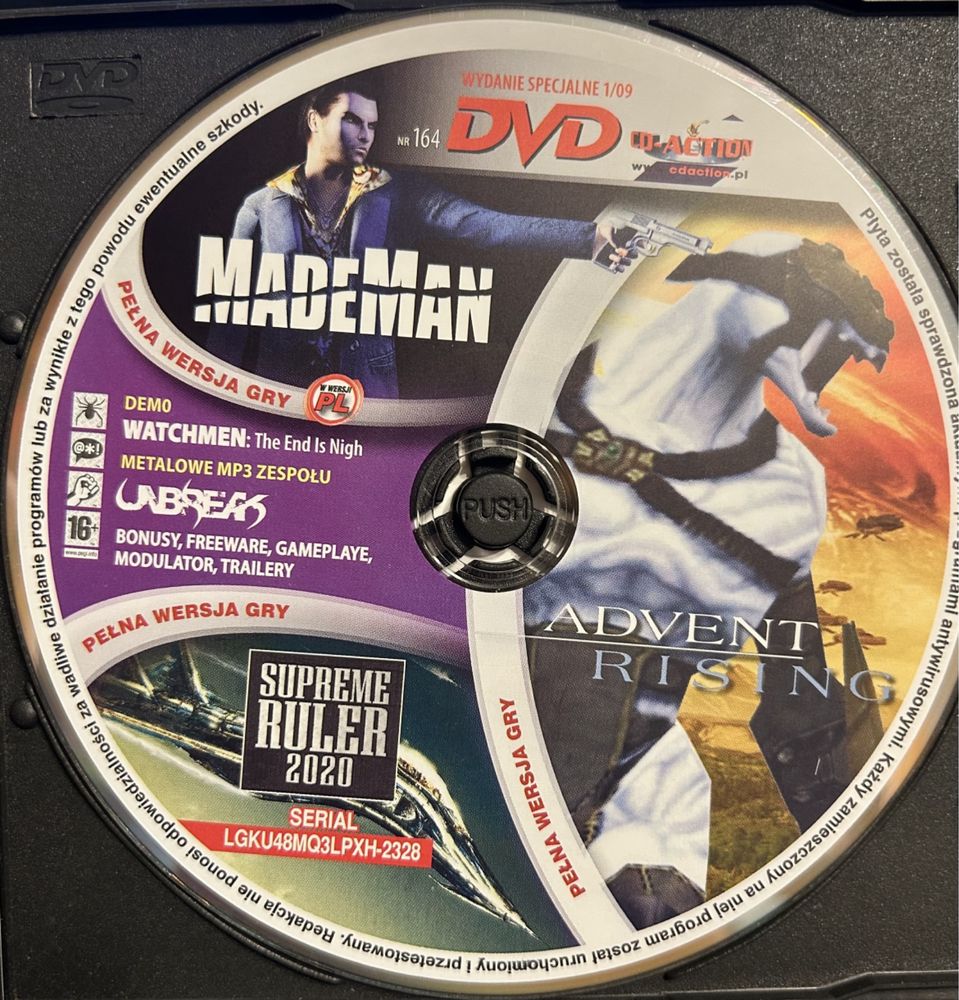 Gry CD-Action DVD nr 164: Advent Rising, Made Man, Supreme Ruler 2020