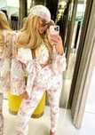 Just unique legginsy kwiaty