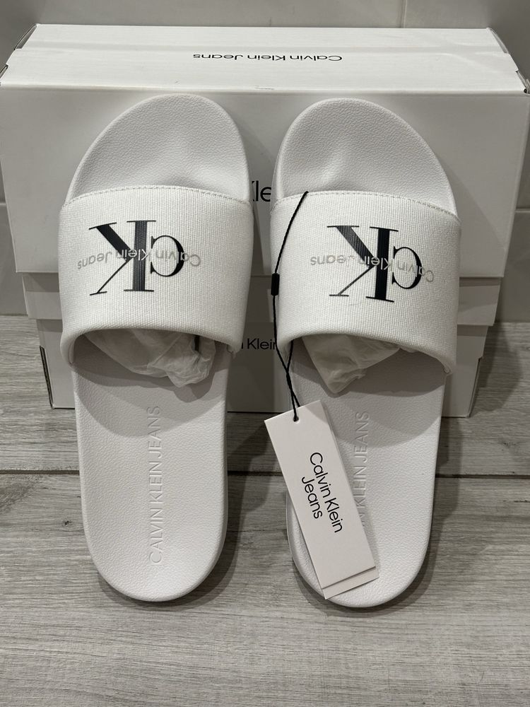 Оригінальні Тапочки Calvin Klein Slide Monogram шльопанці сандалі