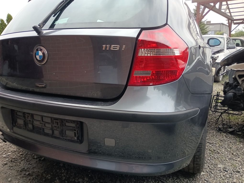 Kpl tył BMW E87 E81 SPARKLING GRAPHITE A22/ A22 klapa zderzak lampa