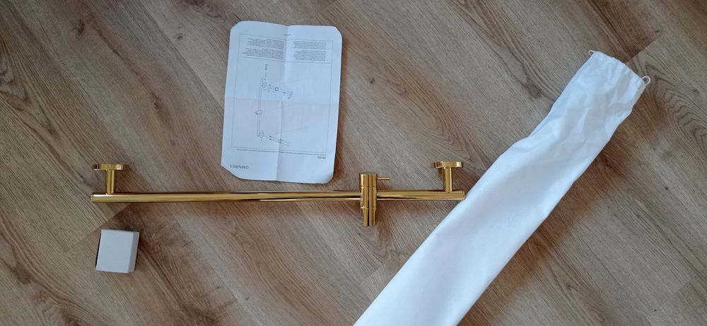 OMNIRES Drążek prysznicowy 66cm, złoty DR12GL