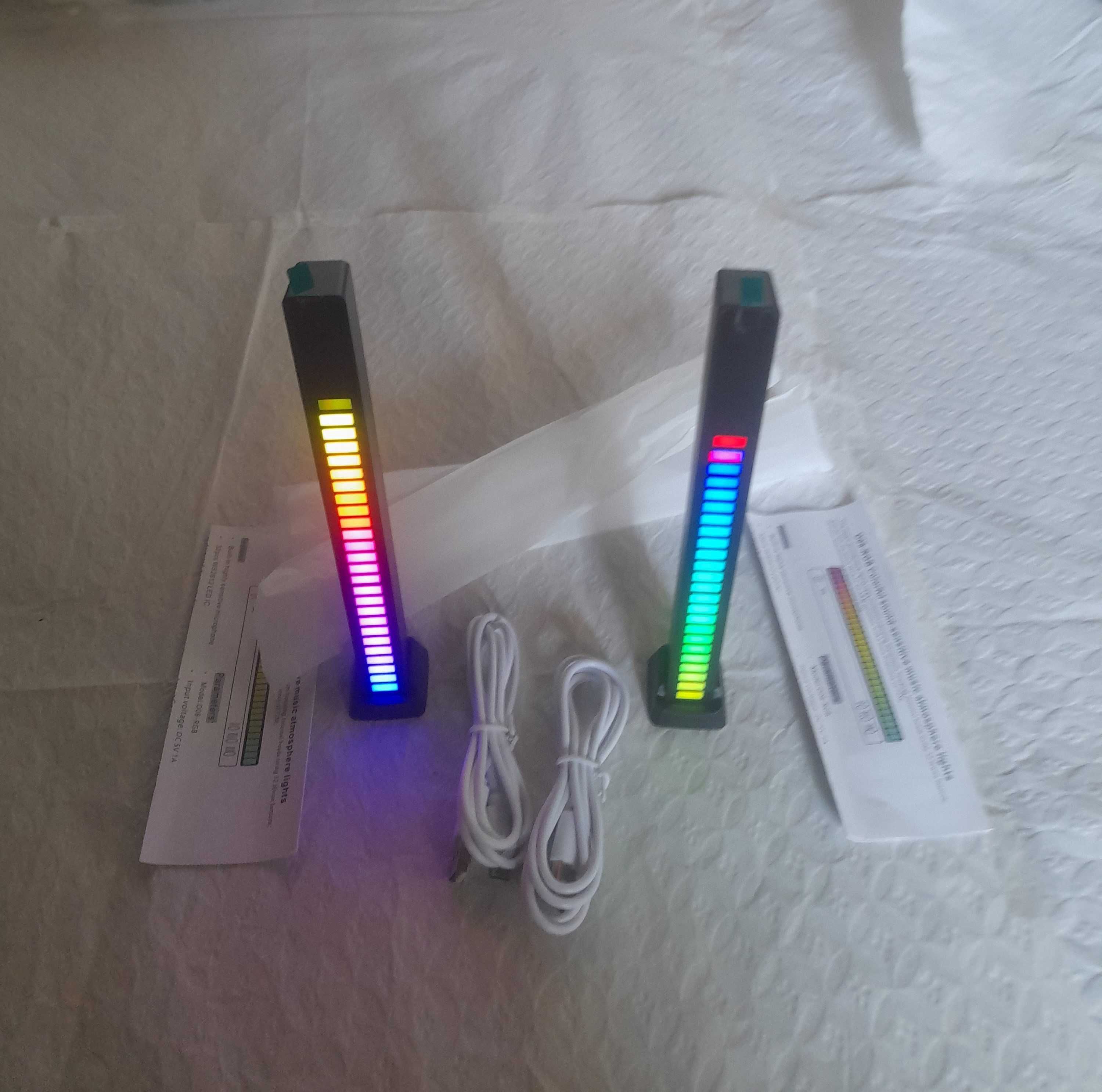 Barra de leds Preta RGB (Várias Funções)