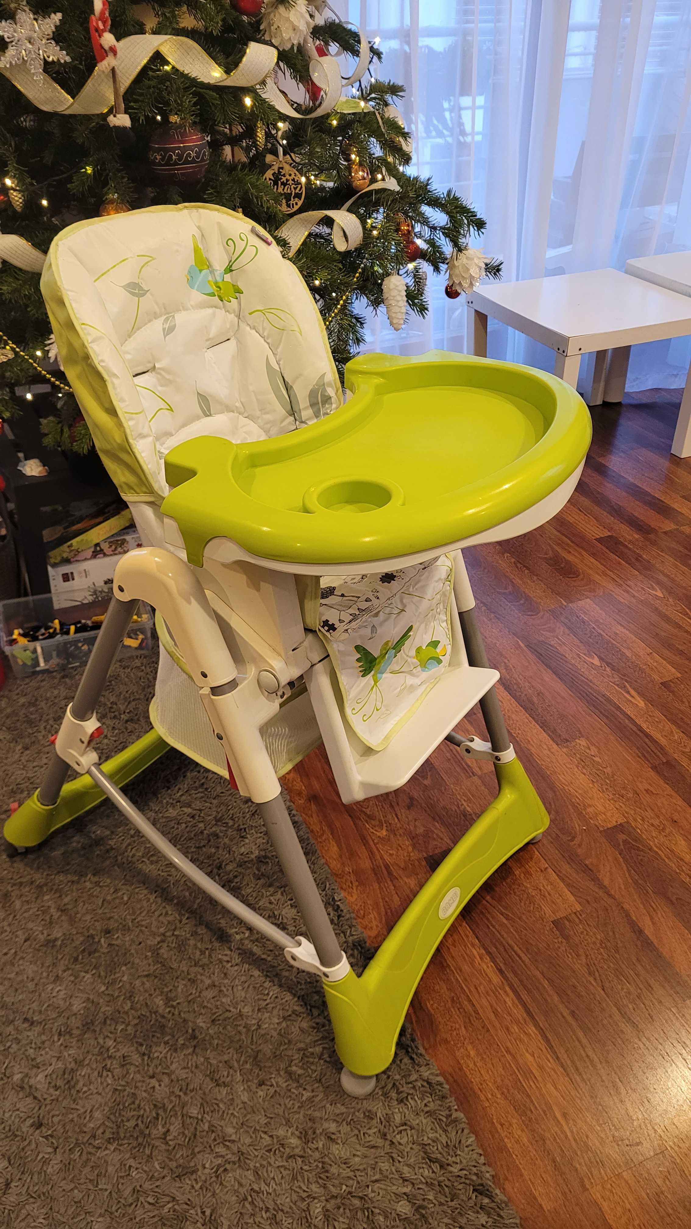 Krzesełko fotelik do karmienia dla dzieci Baby Design Bambi zielone