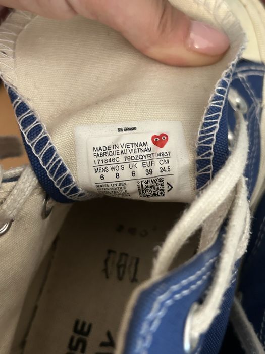 Converse Comme des Garçons azul 39