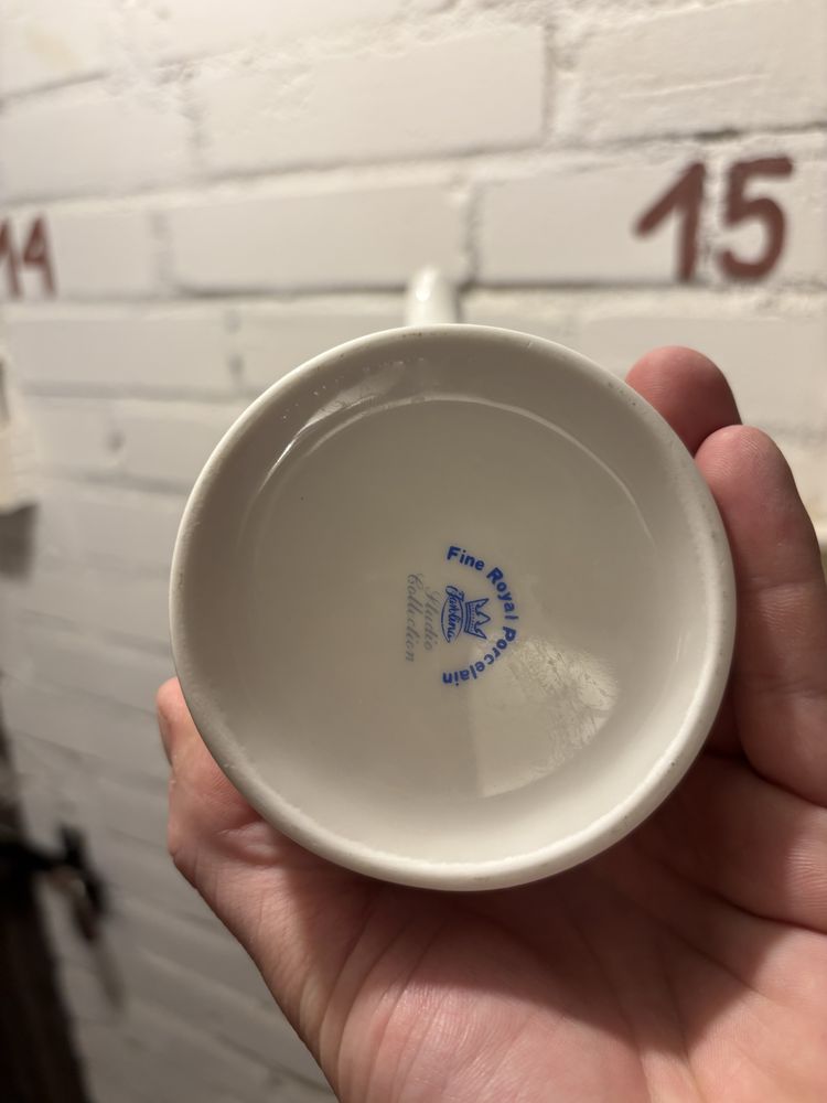 Dzbanek imbryk Lorel Karolina porcelana fine bone china ecru kremowa