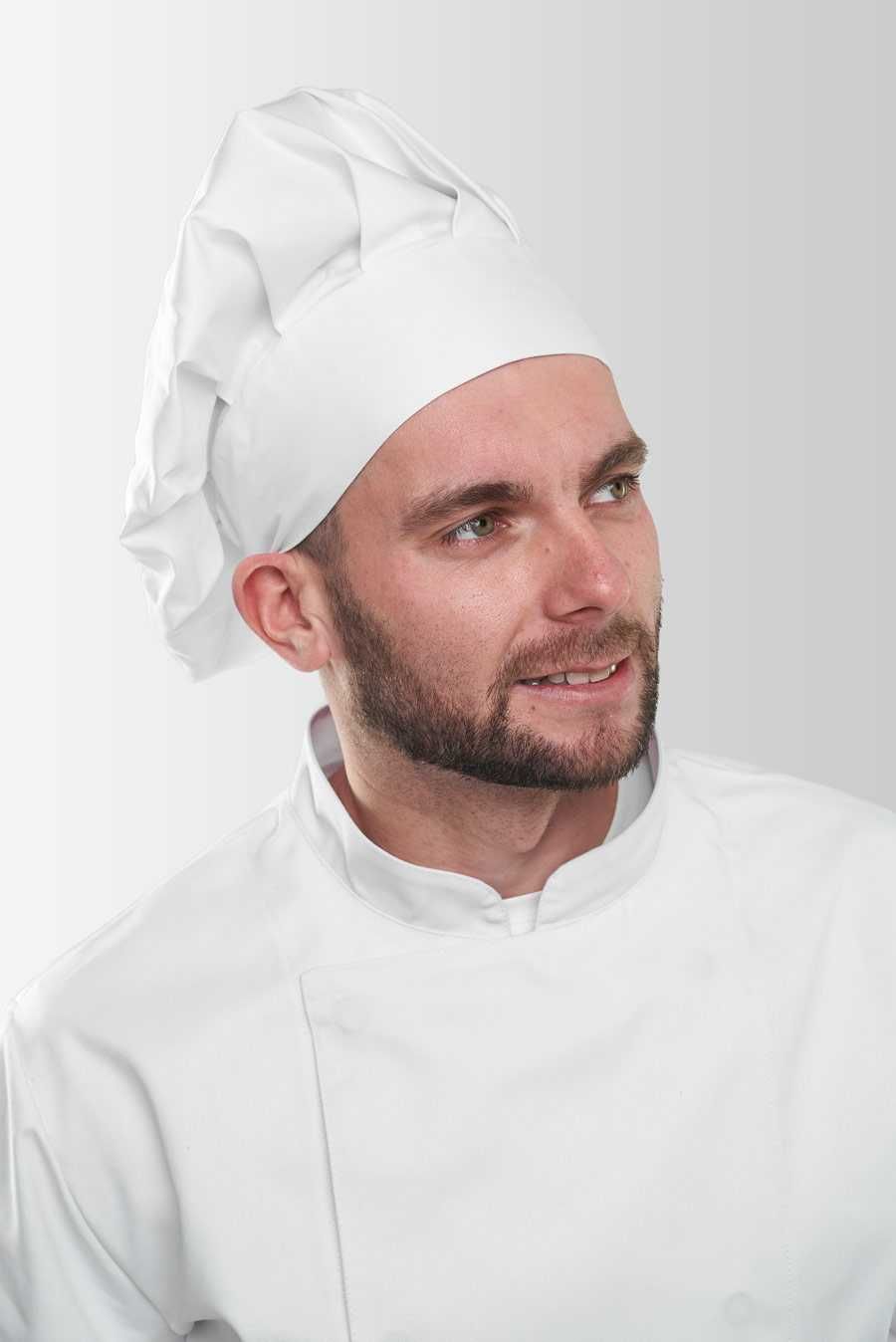 Кухарський ковпак Vsetex Білий | Головний убір кухаря