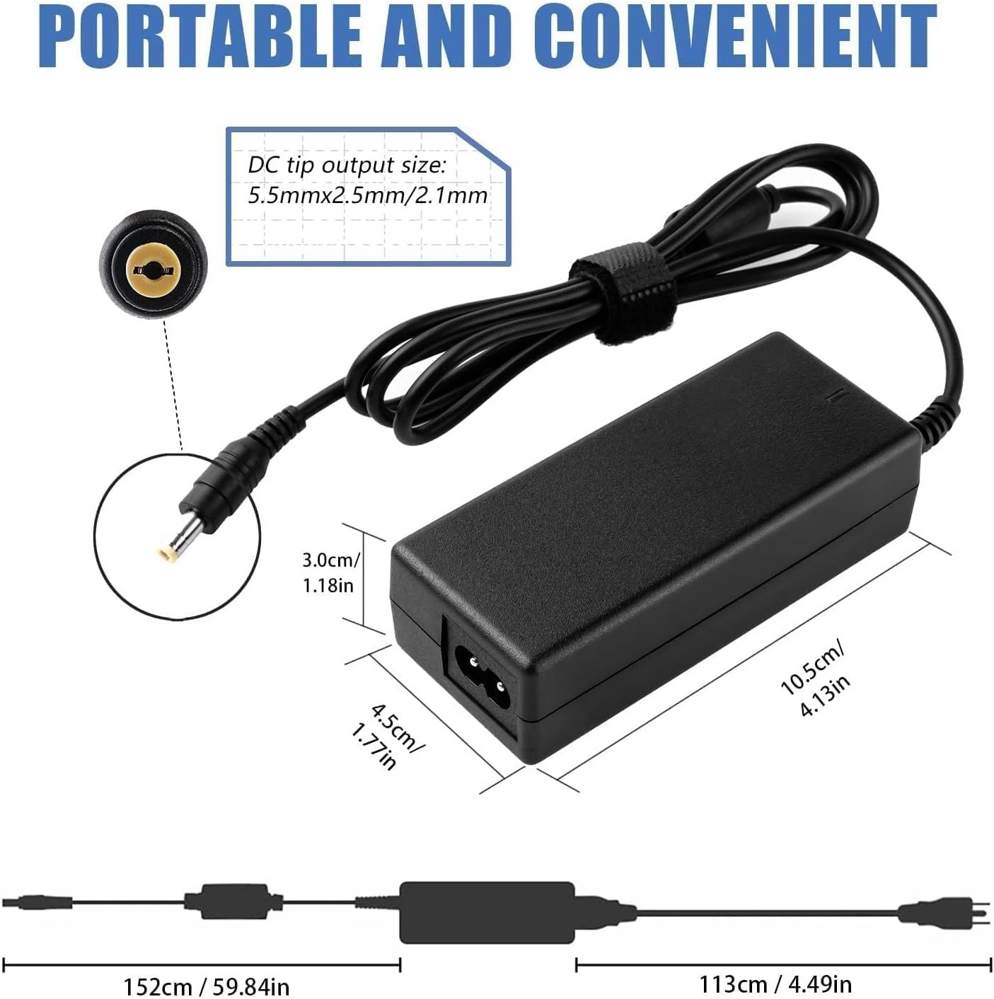 Zasilacz adapter ładowarki 60w 5a 12v