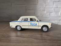 Dromader Samochód Welly Fiat 125P Milicja figurka kolekcjonerska