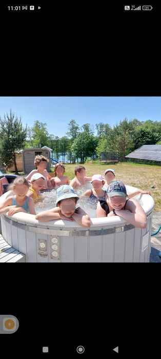 Całoroczny dom nad jeziorem SEN MAZUR z sauną, jacuzzi ,własną plażą