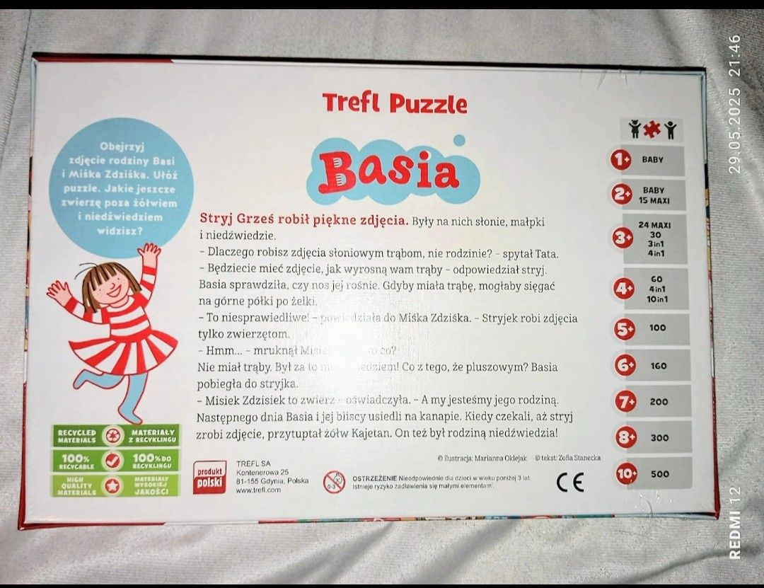 Puzzle Trefl z serii Basia