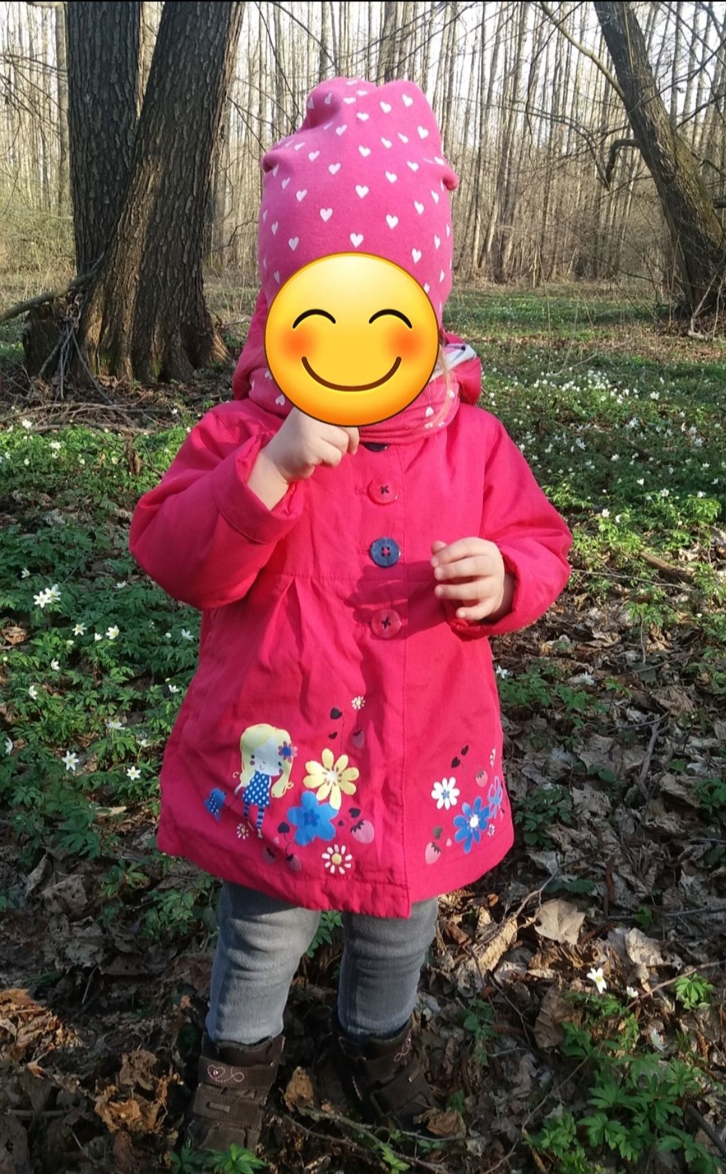 Демісезонна весняна курточка пальто плащик для дівчинки на 1 - 2 роки