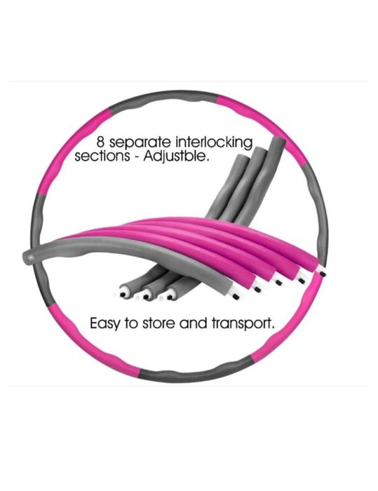 Обруч для фітнесу Hula Hoop 8 сегментів 90 см хула хуп