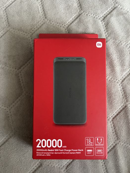 PowerBank Xiaomi Redmi 18W 20000 mAh павербанк
