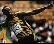 Usain Bolt - foto autografada