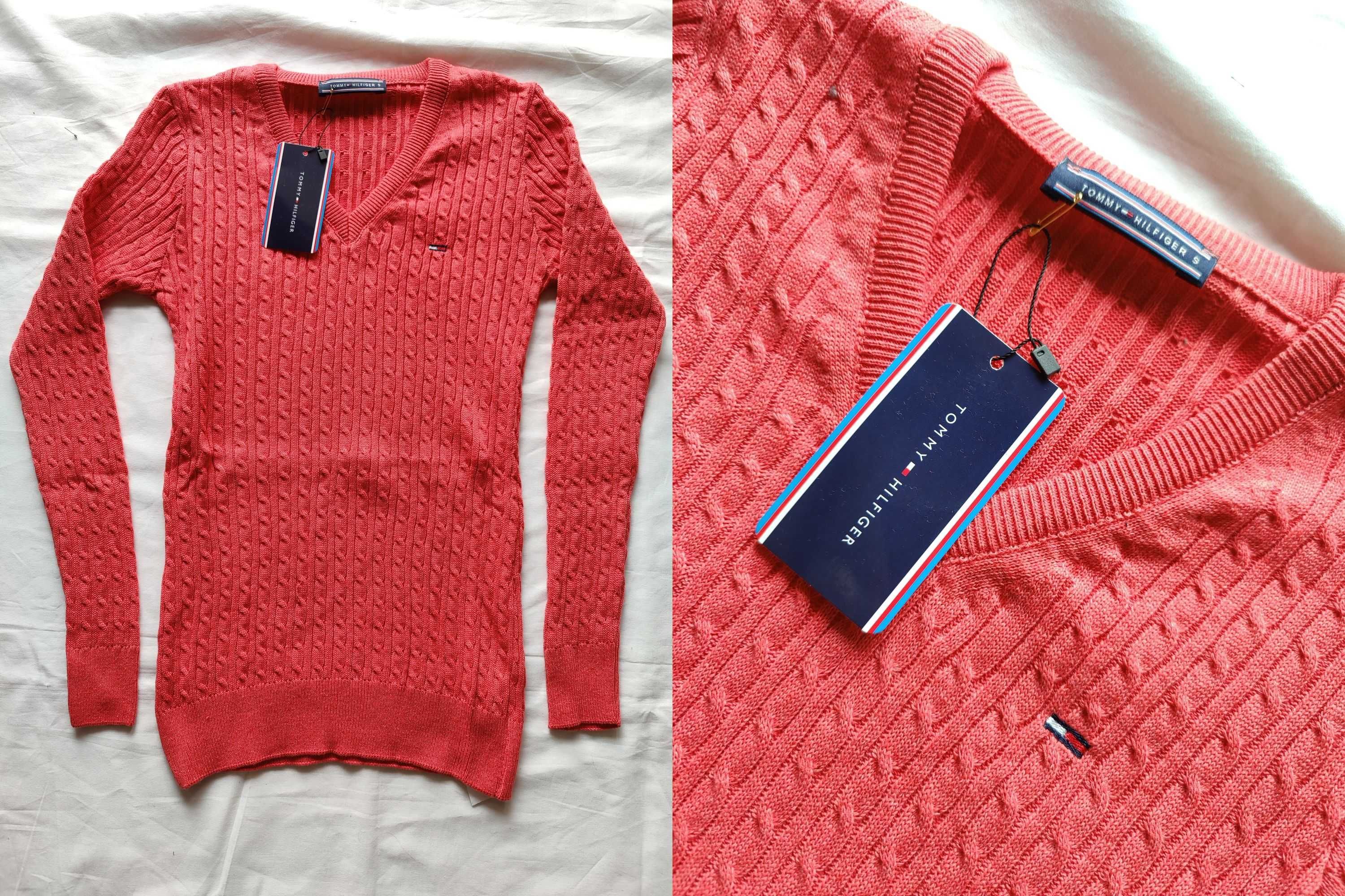 Swetr damski Tommy Hilfiger nowość warkocz sweterek swetry S-XXL
