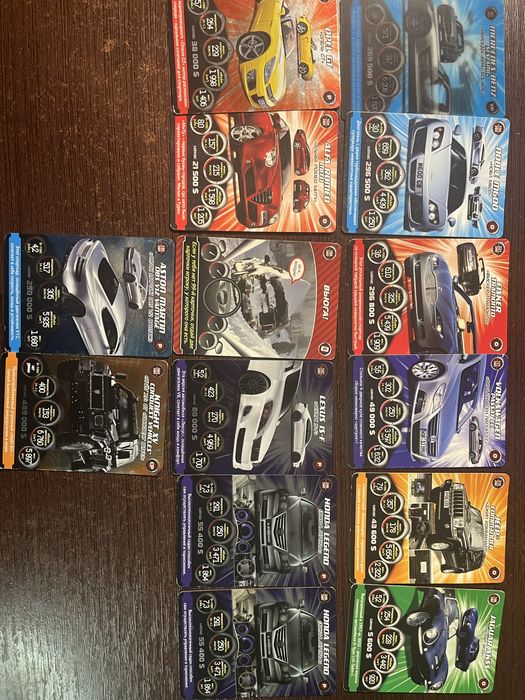 Карточки человек паук, гонки, черепашки нинзя