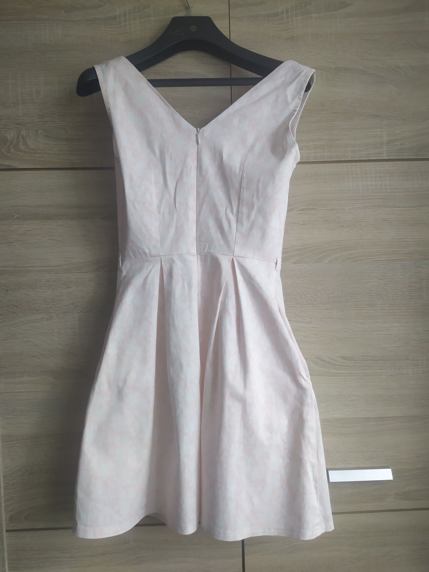 Sukienka Pretty One XS wesele lato biało różowa