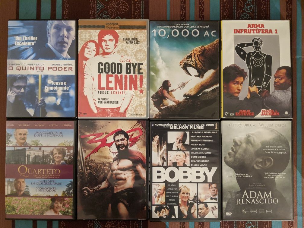 Vários DVDs à escolha (filmes e documentários)