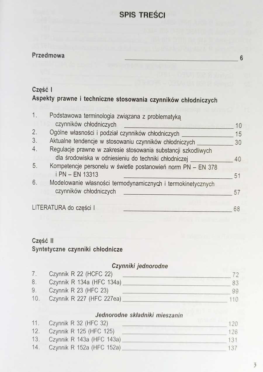 chłodnictwo klimatyzacja Nowe czynniki chłodnicze i nośniki ciepła