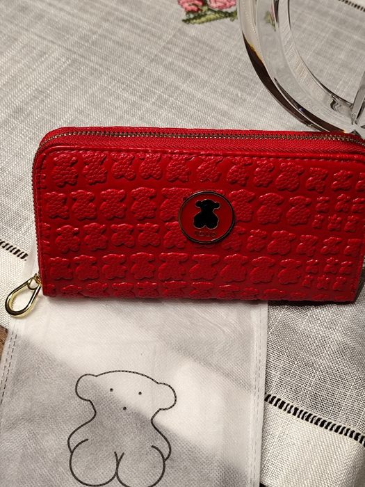 Porta moedas  cartões notas etc Tous vermelho